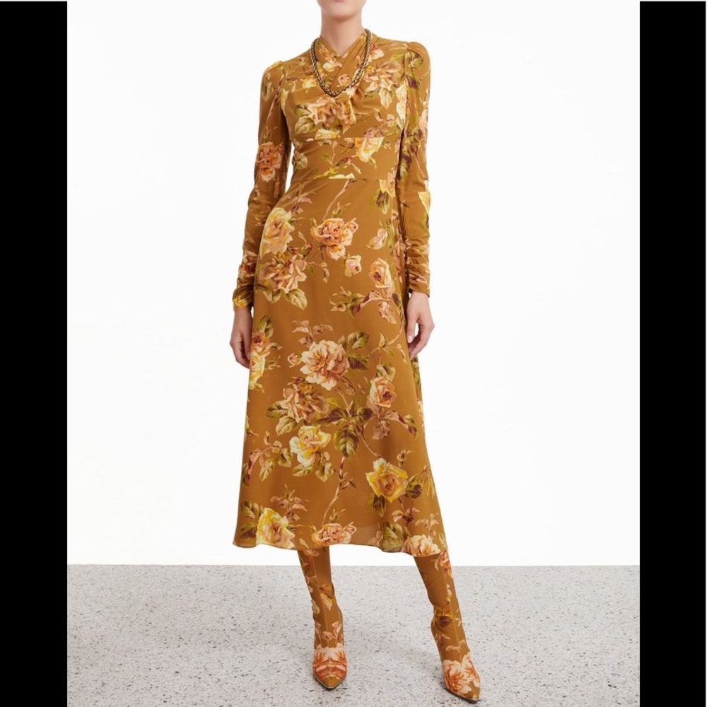 Zimmermann Resistance Floral Midi Dress